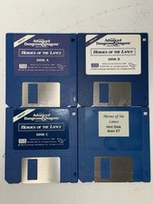 SSI AD&D Heroes of the Lance Atari ST 4-Disk Set A B C Hint 1988 TSR picture