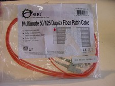 SIIG MULTIMODE 50/125 DUPLEX FIBER PATCH CABLE 2M picture