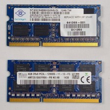 8GB 2x4GB PC3-12800S DDR3 1600MHz SODIMM Laptop RAM Memory Nanya SK Hynix picture