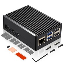 P573 Aluminum Case For Raspberry Pi 5 Fanless Passive Cooling Armor Shell picture
