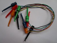 25 pcs Grabber Test Probe Single Hook Clip Lead Cable 5 colors 30cm Large-sized picture
