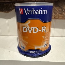 NEW Verbatim AZO DVD-R 100-Pack | 16X 4.7GB 120 Min | Spindle | #95102 picture