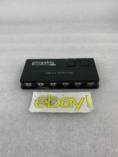 Plugable 2.0 10 Port USB Hub Black UNIT ONLY  picture