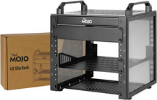 4U Network Rack, 10 Inch Mini Server Rack with 2 Side Translucent Panels & 2 Top picture