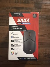HyperX Pulsefire Saga Pro Wireless Mouse - Black A2PB2AA Multi-Platform - NEW picture
