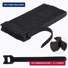 Nettbe 60 PCS 6 Inches Reusable Cable Ties, Adjustable Cord Straps Wire Organize picture