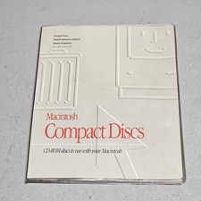 Apple Macintosh Compact Discs CD-ROM Storage Binder Case Vintage picture