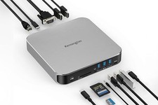 SILVER - KENSINGTON AD220S3 DUAL DISPLAY DOCK FOR ANY MACBOOK M1/M2/M3/M4 picture