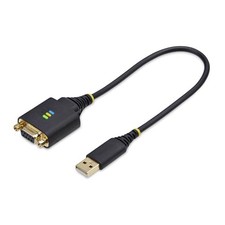 StarTech 1ft/30cm USB to Null Modem Serial Adapter Cable (1p1ffcnusbserial) picture