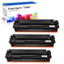 3PK Black CF500A 202A Toner for HP Color LaserJet Pro M254dw M254dn MFP M281cdw picture