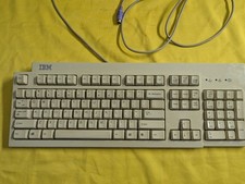 IBM KB-9910 PS/2 Wired Keyboard FRU 37L2514 Beige Windows Keys TC picture