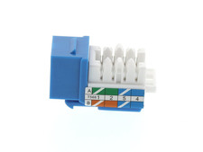 Cat6 Keystone Jack 90-Degree – Punch down RJ45 Connector. (Pack of 50) picture