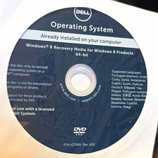 Dell Windows 8 64-bit Recovery Media DVD Operating System Standard H27WW/0CY2KJ picture
