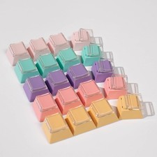 Cherry Profile PBT Keycaps Retro Blue Colors 1U R4 MX Switches 20 PCS picture