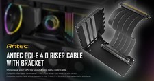 Antec AT-RCVB-BK200-PCIE4  PCI-E 4.0 Riser Cable Vertical Bracket Kit - ... picture