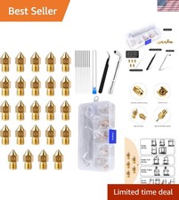 Versatile 24PCS MK8 Brass Nozzles for All 1.75mm 3D Printers - Quality & Storage picture