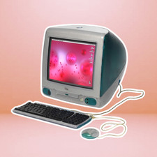 Apple iMac G3 Teal Computer, 1998 Y2K First Generation with Keyboard & Mouse 🩵 picture