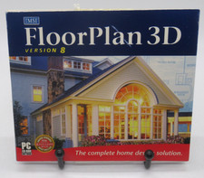 FLOOR PLAN 3D - VERSION 8 PC CD-ROM SOFTWARE FOR WIN 98/XP, HOME DESIGN, REMODEL picture