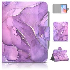 DETUOSI Universal 8.0 inch Tablet Case, 8.7 8.0-8.7 inch, Purple marble  picture