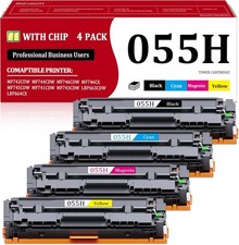 055H Toner Cartridge Set Replacement for Canon 055 055H High Capacity Toner Kit picture