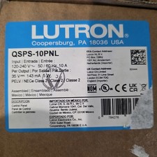 Lutron QSPSY-10PNL QS WIRELESS Sivoia 10 Output Shade Panel NEW SHIPS SAME DAY picture
