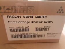 New In Box sealed Ricoh SP C250A Original Toner Cartridge Black 407539 picture