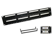 Cat6A 48-Port UTP Patch Panel with Loaded Modular Network Patch Panel picture