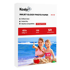 Koala Premium Photo Paper 5x7 Glossy 48lb 100 Sheets 7 x 5 for Inkjet HP Canon picture
