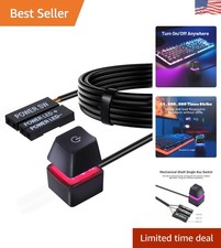 RGB Gradient External PC Power Switch with 2M Cable for Effortless Control picture