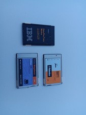 Vintage Pcmcia Modem & LAN Card Lot - IBM 33.6K, USRobotics 33.6K, 3Com 10Mbps picture