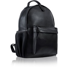Genuine Leather Laptop Backpack Outer Pocket Fits 16