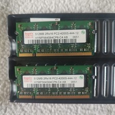 1GB Hynix HYMP564S64CP6-C4 AB 0651 2 X 512MB 2Rx16 PC2-4200S Laptop Memory Kit picture