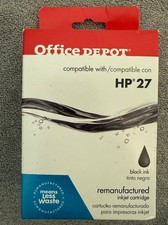 Office Depot HP 27 Black and HP 28 Color Ink Cartridge Combo Pack, New Boxed picture