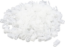 200Pcs 3/8 Inch R-Type Cable Clamps Nylon Cable Organizer Clips picture