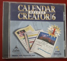Software PC Calendar Creator Deluxe Version 6 NEW SEALED Jewel picture