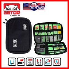 Travel Cable Organizer Bag for Electronics USB Charger Cord Storage Case Carrier picture