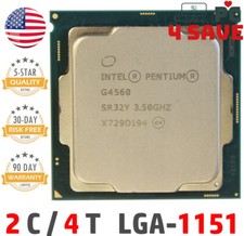 7th Gen Intel Pentium G4560 CPU 3.50 GHz 3MB 2-Core LGA-1151 Kaby Lake SR32Y picture