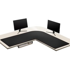 L-Shaped Gaming Desk Mat Mouse pad, Computer Corner Desk Pad, 55