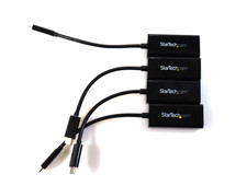 Lot of 4x StarTech US1GC30B USB Type-C to RJ45 Gigabit Ethernet Adapter picture