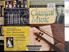 Classical Music Multimedia Collection PC CD-ROM Mozart Vivaldi NIB picture