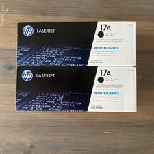 LOT (2) GENUINE HP 17A TONER LJ PRO MFP M102 M105 M130 M132 CF217A SEALED BOXES picture