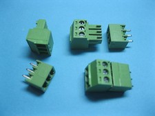 20 pcs Pitch 3.5mm 3pin/ way Screw Terminal Block Connector Green Plugable Type picture