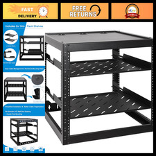 12U Open Frame Network Rack, 2x 14