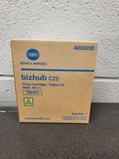 Genuine Konica Minolta A0X5233  TNP-27Y TNP27Y Toner Cartridge Yellow BizHub C25 picture