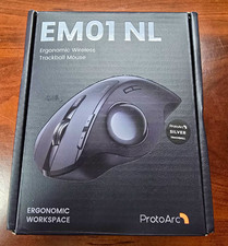 ProtoArc EM01 NL Ergonomic Wireless/Bluetooth Trackball Mouse 1600DPI 6Btn picture