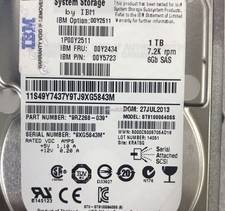 00Y2434 00Y2511 00Y5723 IBM 7.2K 1TB RPM 6Gbps SAS NL 2.5