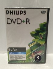 Philips DVD+R 1-8x (5 DVD Set) 4.7 GB   120 Min picture