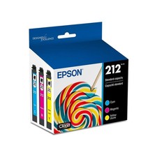 Epson 212 Genuine Ink Standard Capacity 3 Color Combo Pack Exp 08/2028 picture