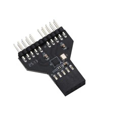 USB2.0 9Pin Header Splitter Mainboard 1 To 2 Extension Adapter USB HUB Connector picture