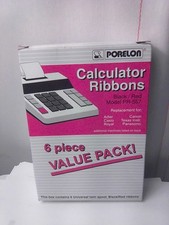 Calculator Ribbons Prolong Red/Black 6 Pack PR-557 New Sealed picture